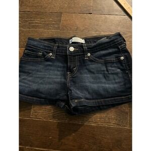 Levi's Blue Jeans Patented Shorts Womens Size W27    Short Shorts Classic Summer